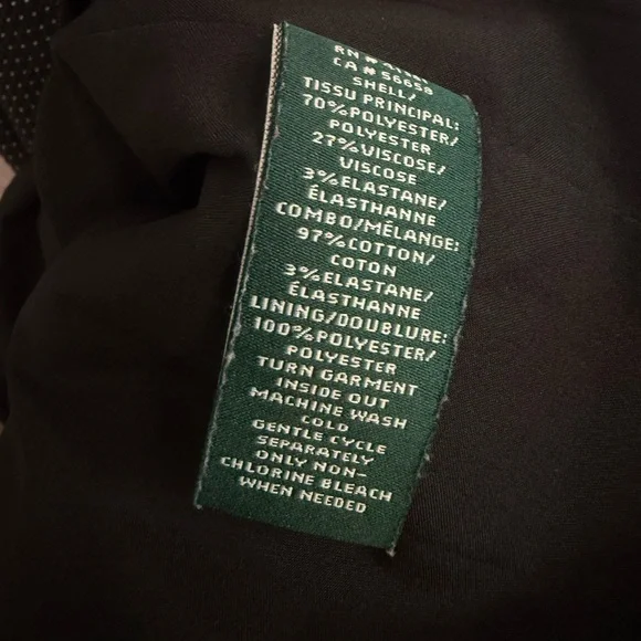 Lauren Ralph Lauren Black Midi Dress with White Collar - Picture 7 of 16